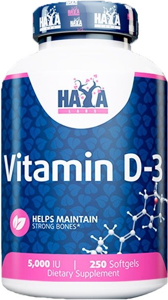 Витамины Haya Labs Vitamin D-3 5000 IU 250cap