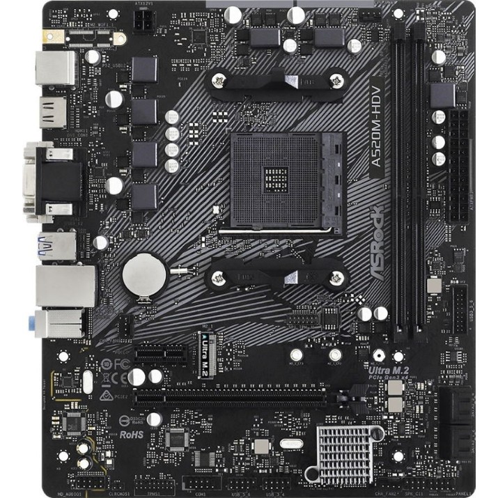 Материнская плата ASRock A520M-HDV  