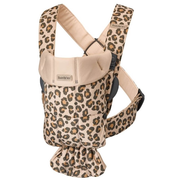 Marsupiu pentru copii BabyBjorn Mini Beige/Leopard (021075E1)