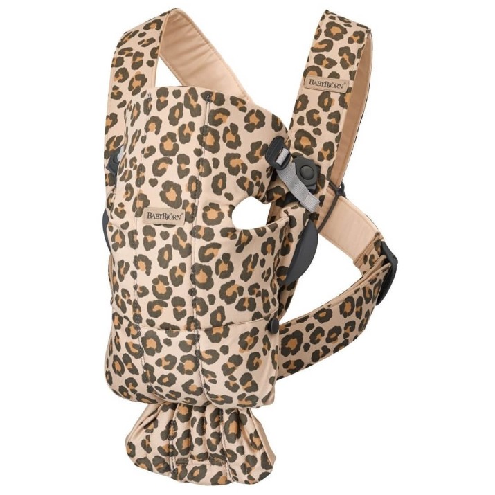 Marsupiu pentru copii BabyBjorn Mini Beige/Leopard (021075E1)