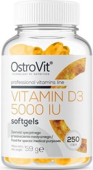 Витамины Ostrovit Vitamin D3 5000 IU 250cap