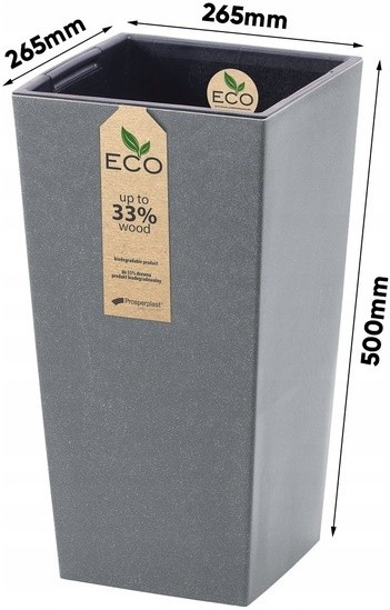 Цветочный горшок Prosperplast Urbi DURS265W-405U