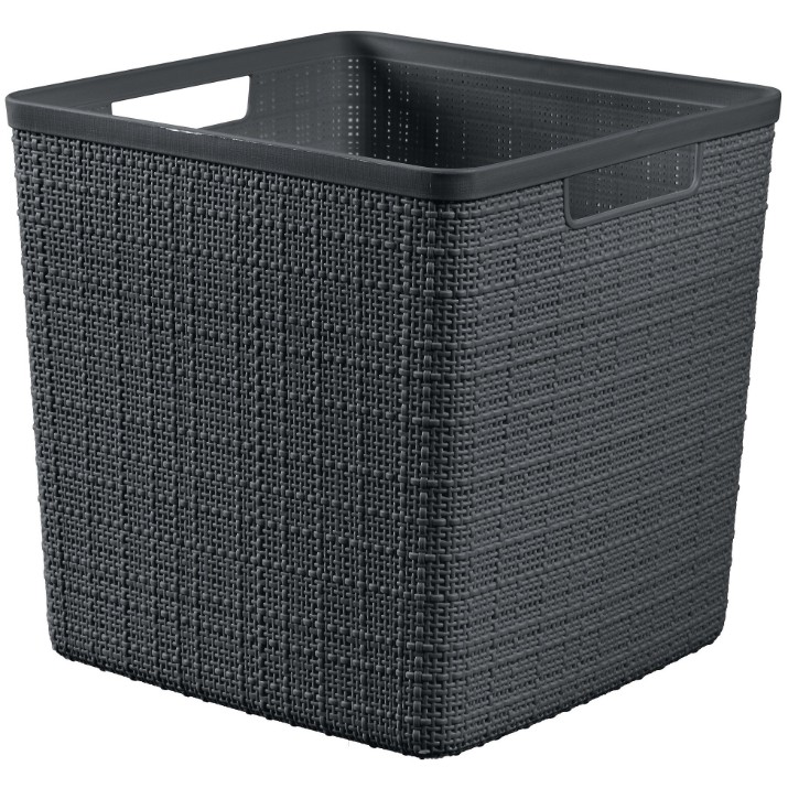 Корзина для хранения Curver Jute 17L Antracit (245715)