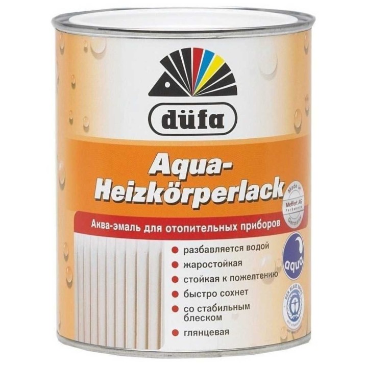 Vopsea Dufa Aqua-Heizkörperlack 2.5kg
