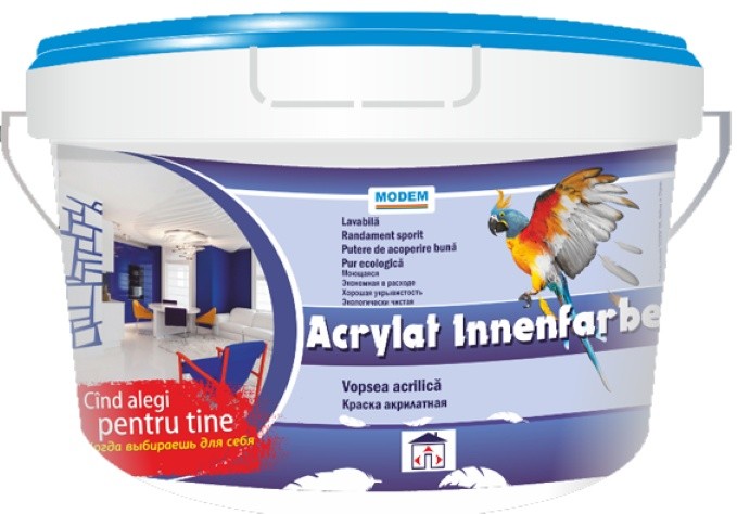 Vopsea Modem Acrylat Innenfarbe 7kg