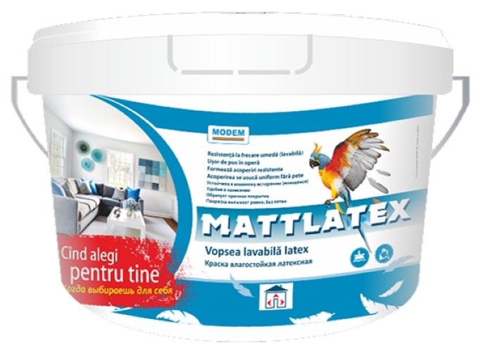 Краска Modem Mattlatex M 7kg