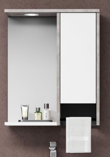 Шкаф с зеркалом Orka Aydos 55 White (06083)