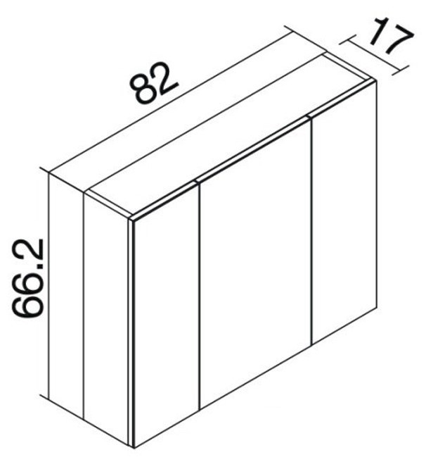 Dulap cu oglindă Orka New Likya 80 White (00721)