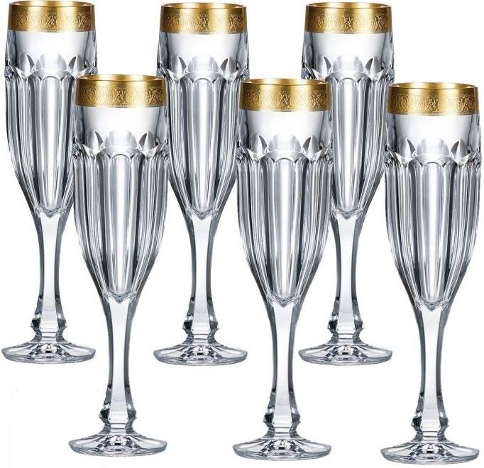 Set pahare Bohemia Safari Gold 150ml 753618