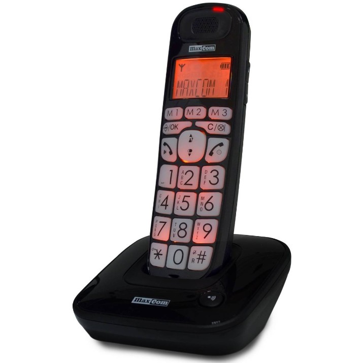 Беспроводной телефон Maxcom MC6800 Big Button Black
