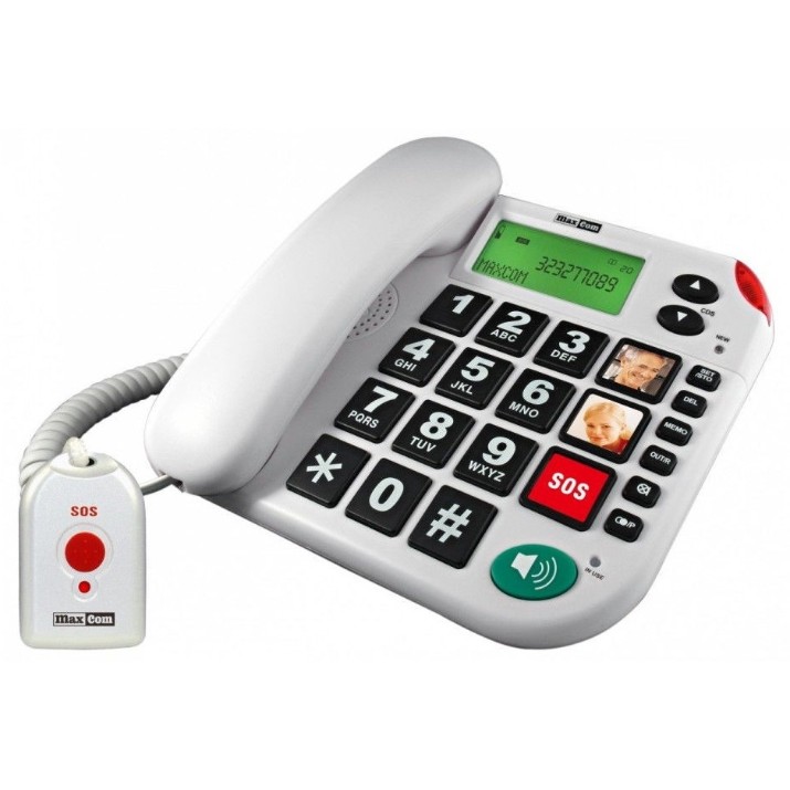 Проводной телефон Maxcom KXT481 SOS White
