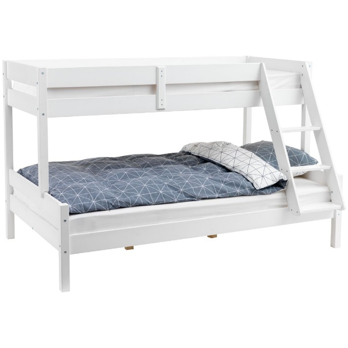 Pat copii MobiCasa Etajat Mira 80/120x200 White