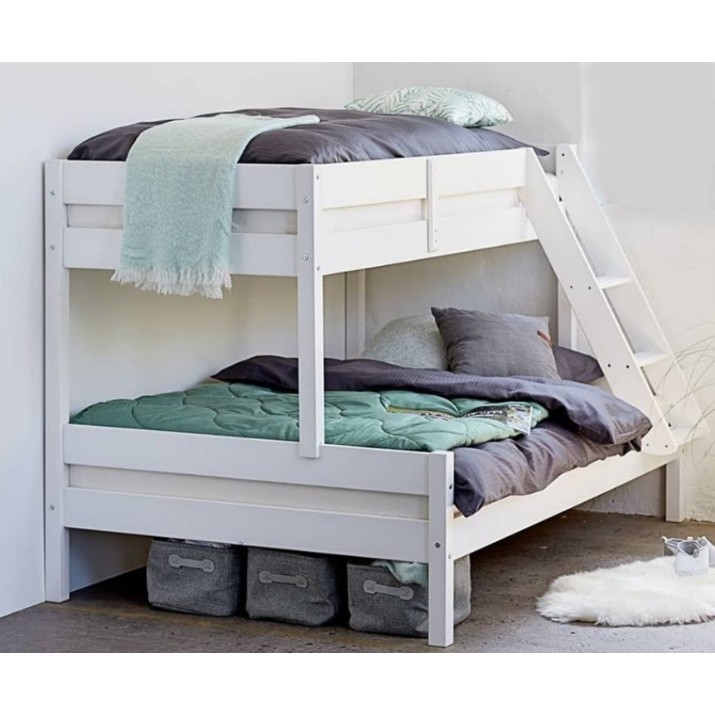 Pat copii MobiCasa Etajat Mira 80/120x200 White