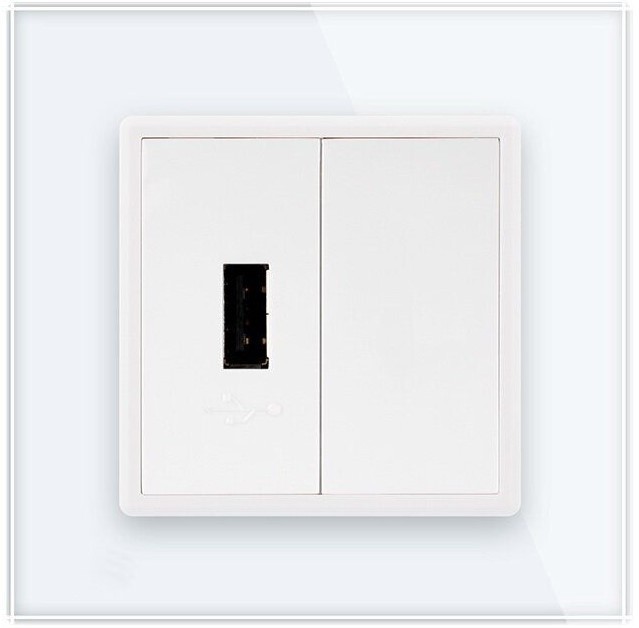 Розетка Livolo VL-C791USB-11 White