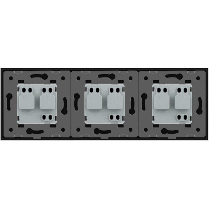 Розетка Livolo VL-C7C3EU-12 Black