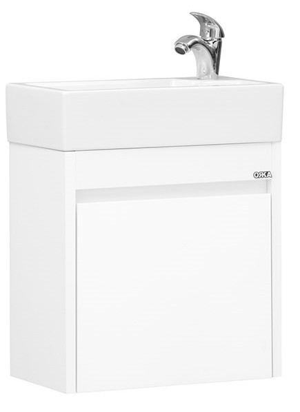 Шкаф с умывальником Orka Yedisu 45 White (06095)