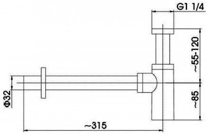 Сифон для раковины Armatura 600-003-00 (1064)
