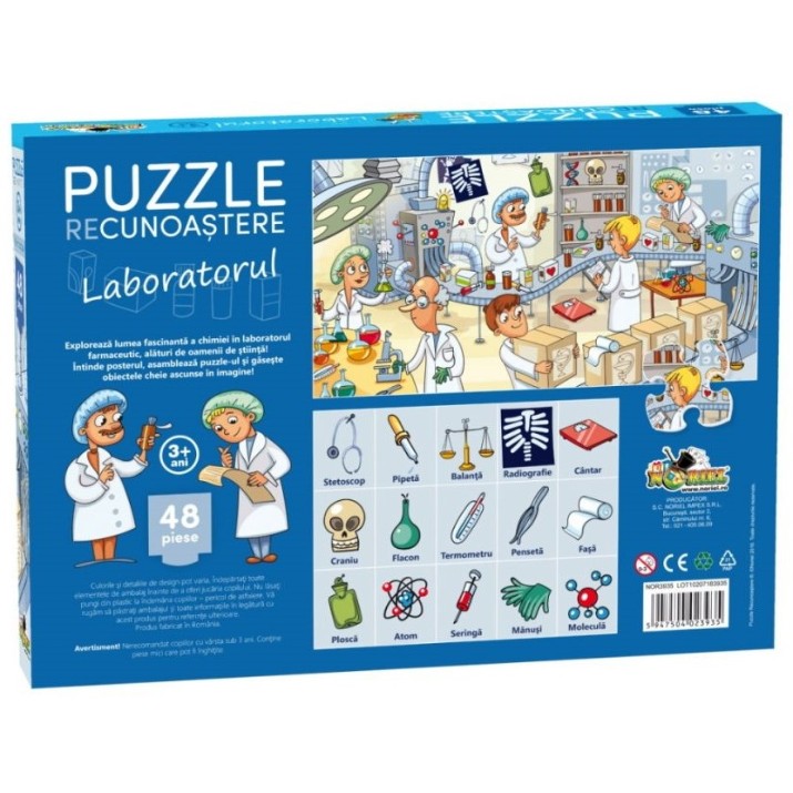 Пазл Noriel 48 Laboratory (NOR3935)