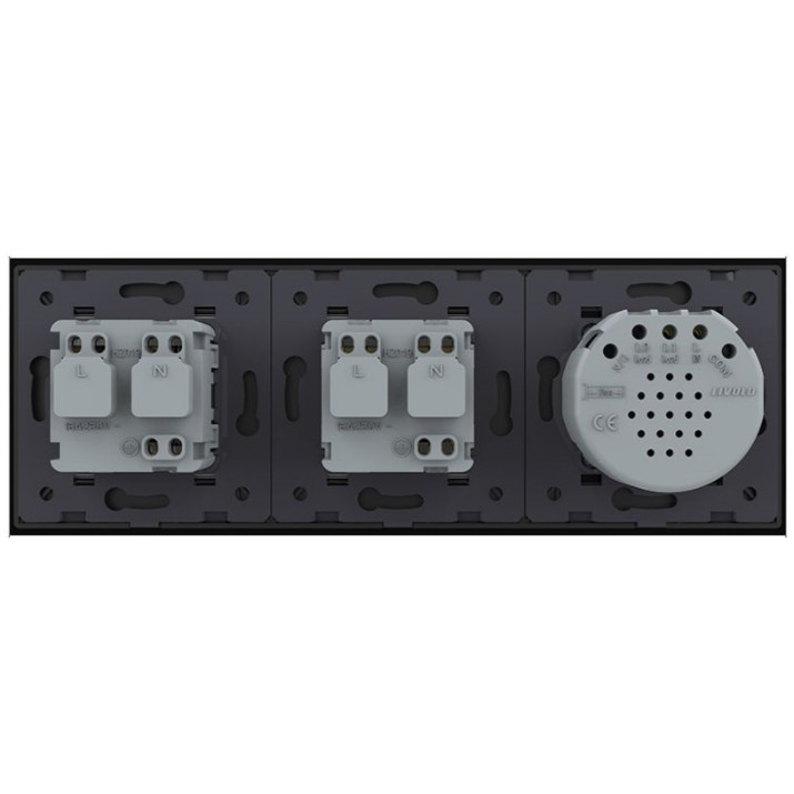 Intrerupator Livolo VL-C701/C1EU/C1EU-12 Black