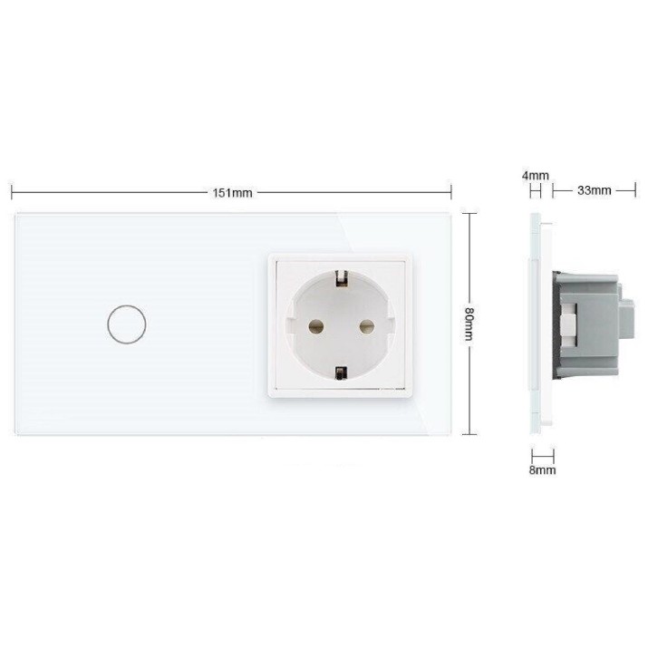 Выключатель Livolo VL-C701/C1EU-11 White