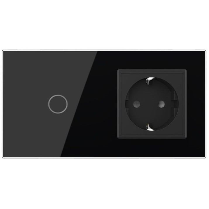 Выключатель Livolo VL-C701/C1EU-12 Black