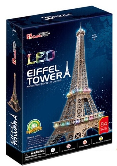 3D пазл CubicFun Eiffel Tower LED (L091h) 
