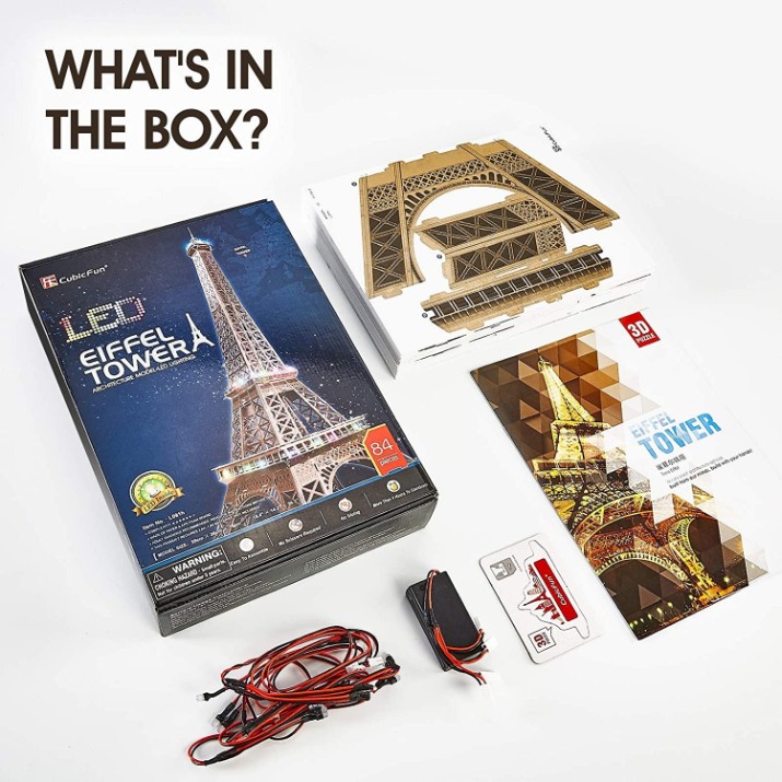 3D пазл CubicFun Eiffel Tower LED (L091h) 