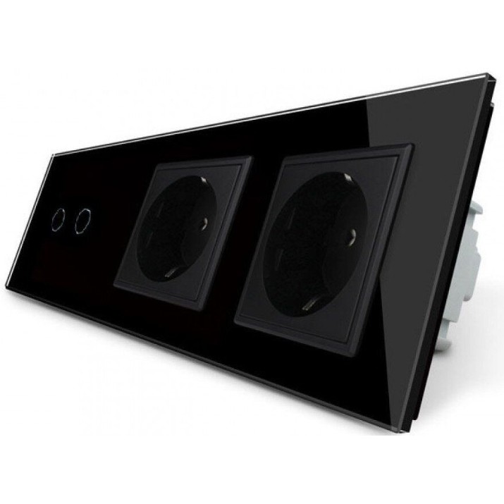 Выключатель Livolo VL-C702/C1EU/C1EU-12 Black