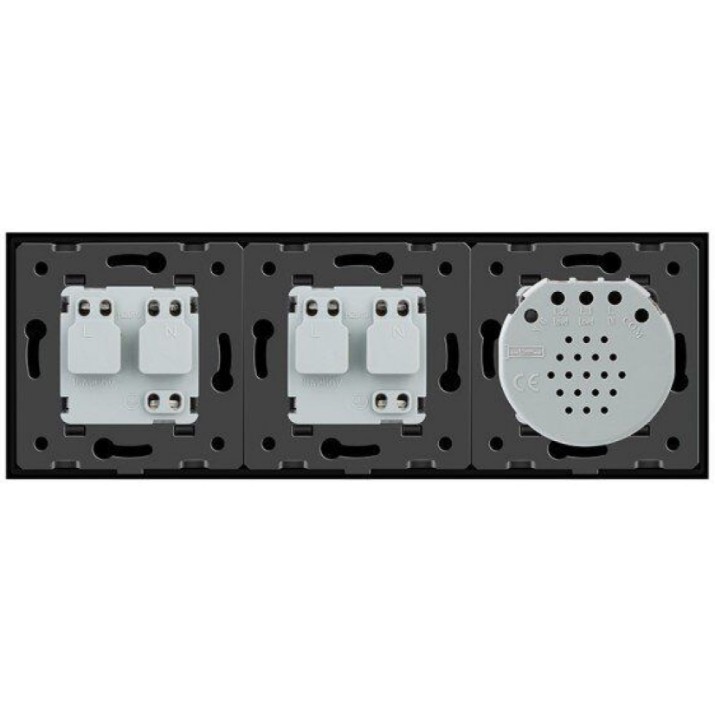 Выключатель Livolo VL-C702/C1EU/C1EU-12 Black