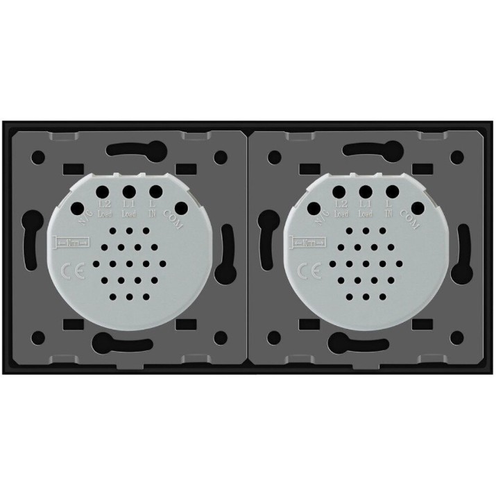 Выключатель Livolo VL-C701C702-12 Black