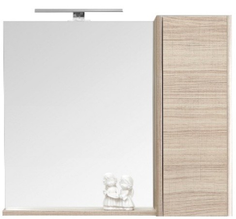 Шкаф с зеркалом Orka Duden 100 Odeon White Oak (06055)