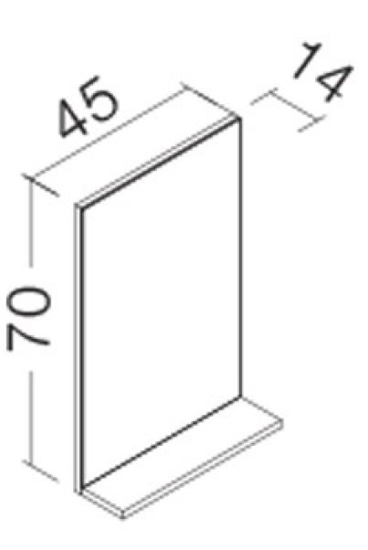 Зеркало для ванной Orka Duden 45 White (06094)