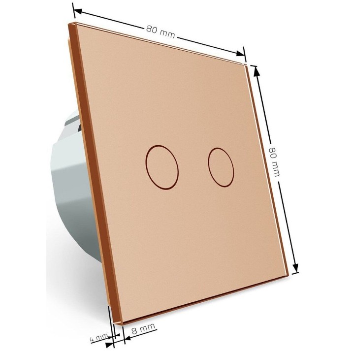 Intrerupator Livolo VL-C702W-13 Gold