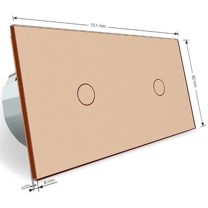 Intrerupator Livolo VL-C701SC701S-13 Gold