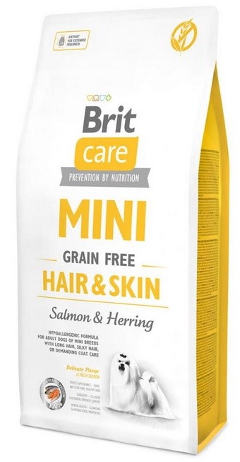 Сухой корм для собак Brit Care Mini Grain Free Hair & Skin 7kg 