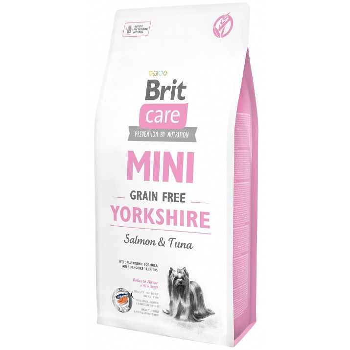 Hrană uscată pentru câini Brit Care Mini Grain Free Yorkshire Salmon & Tuna 7kg