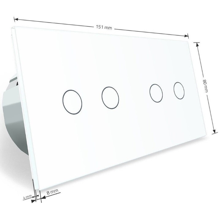 Intrerupator Livolo VL-C702C702-11 White