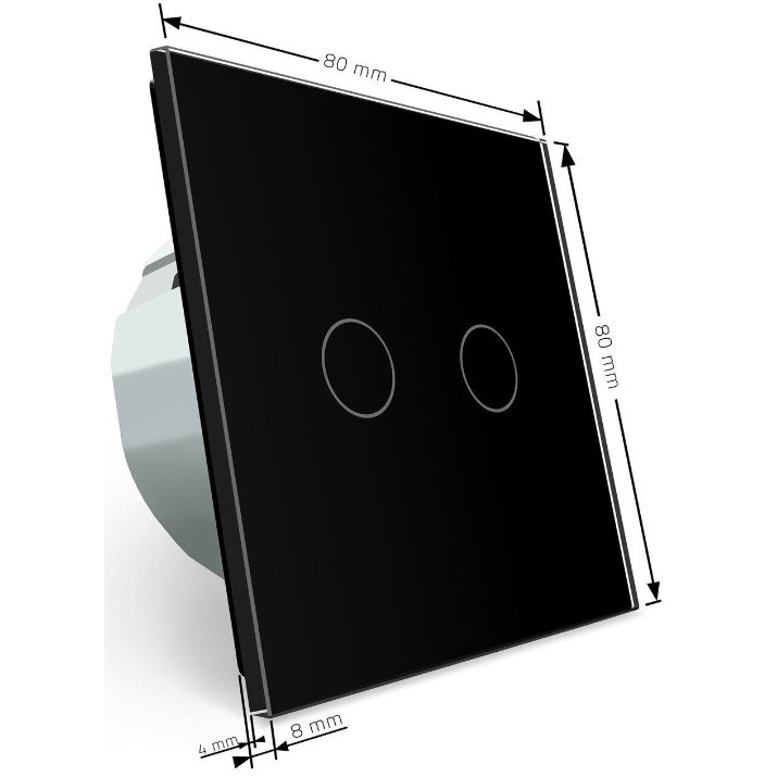 Выключатель Livolo VL-C702R-12 Black