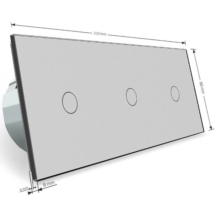 Intrerupator Livolo VL-C703S-15 Gray