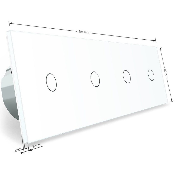Выключатель Livolo VL-C704-11 White