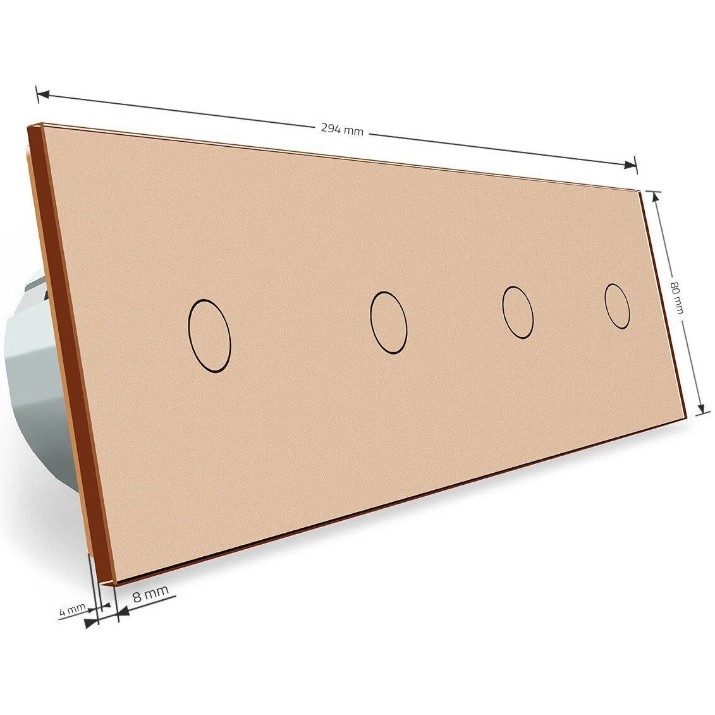Intrerupator Livolo VL-C704S-13 Gold