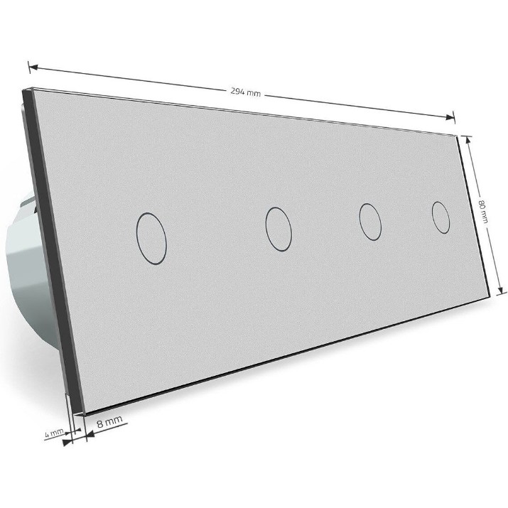 Выключатель Livolo VL-C704S-15 Gray