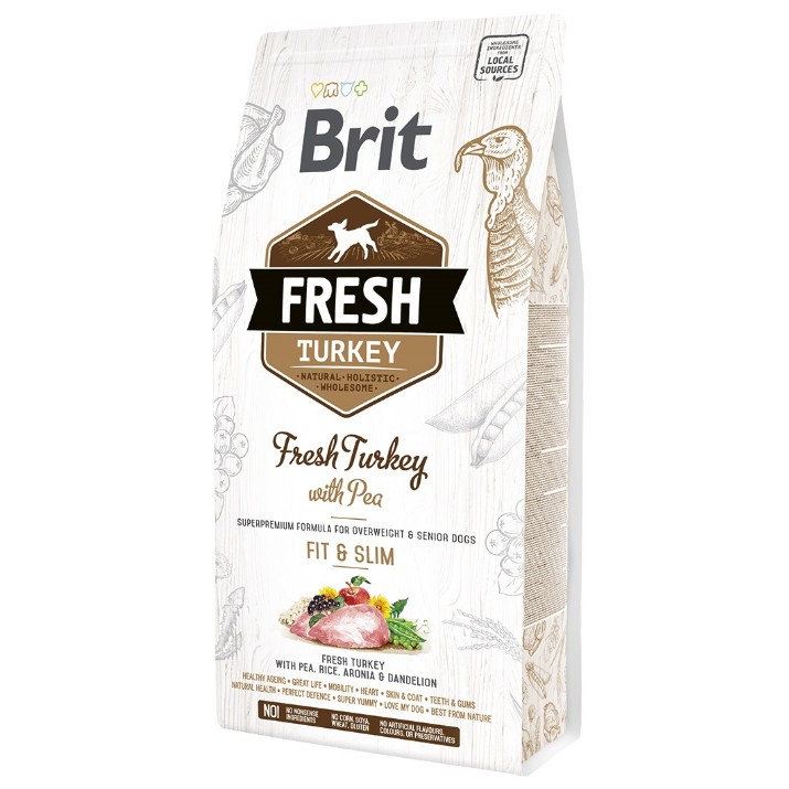 Сухой корм для собак Brit Fresh Adult Turkey & Pea 12kg