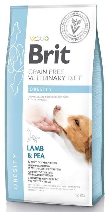 Hrană uscată pentru câini Brit Grain Free Veterinary Diet Obesity 12kg