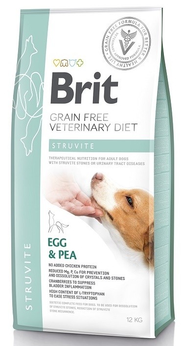 Hrană uscată pentru câini Brit Grain Free Veterinary Diet Struvite 12kg