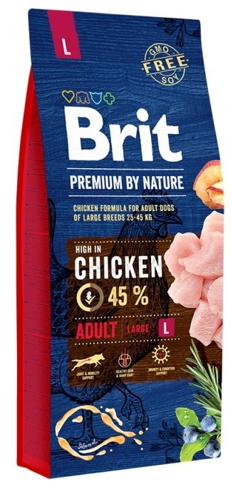 Сухой корм для собак Brit Premium By Nature Adult L 15kg