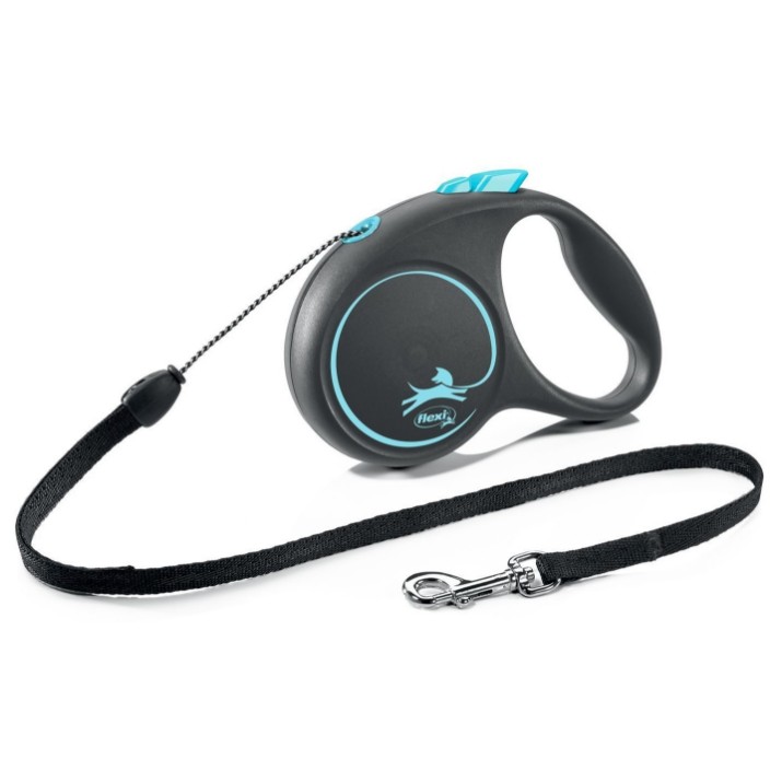 Lesă Flexi Black Design S Cord 5m Blue