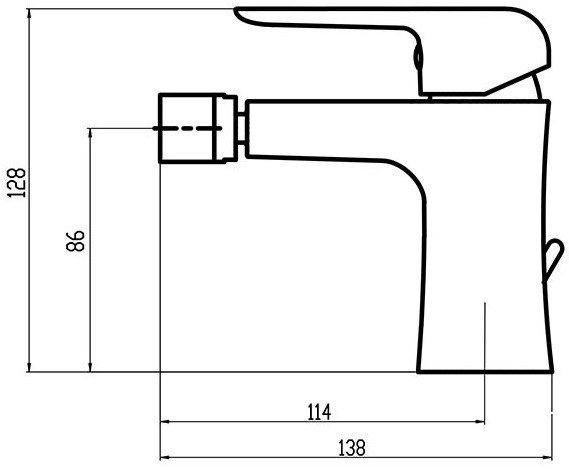 Смеситель для биде Ferro Tina 38011.0