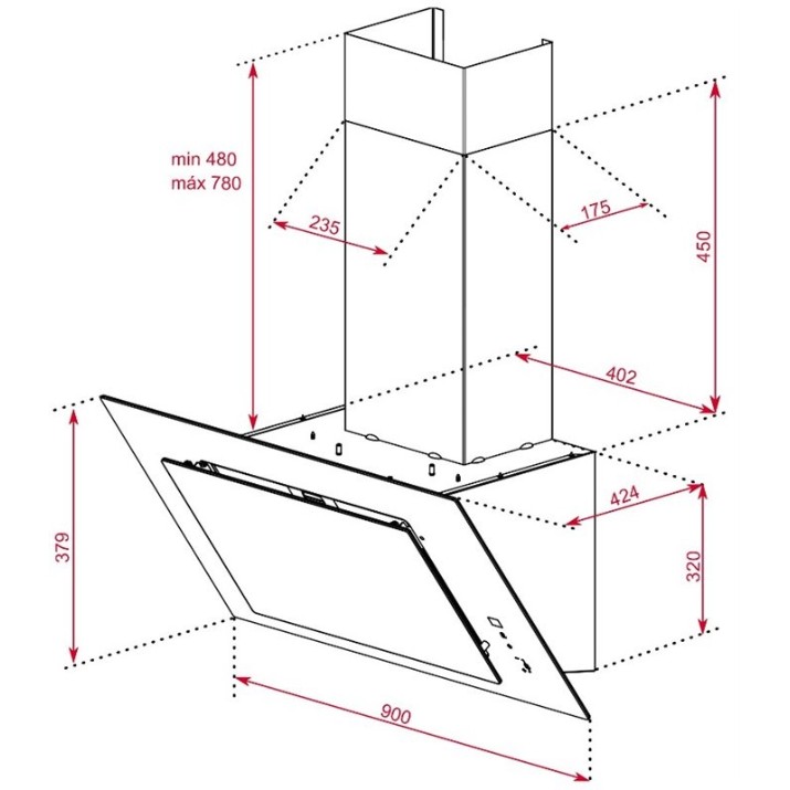 Вытяжка Teka DVT 98660 TBS BK