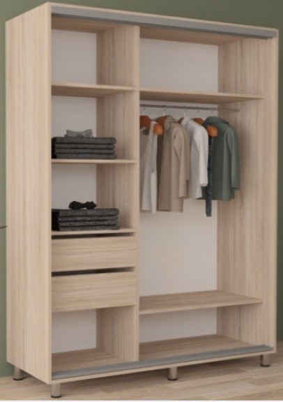 Шкаф-купе Mobildor-Lux Aron 100x220 Oak Sonoma (aron684) K3